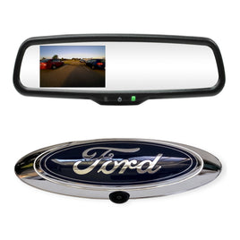 4.3 inch lcd backup camera mirror with ford emblem tailgate backup camera