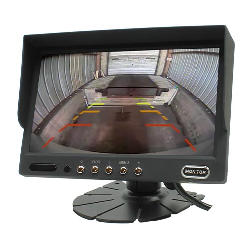 Commercial 7" Dash Monitor Display Screen - 4 Video inputs/channels