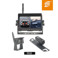 RV Backup Camera 7'' Monitor Two Channel Digital Wireless DVR Camera kit