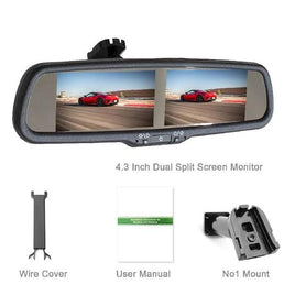 Dual screen LCD MIrror