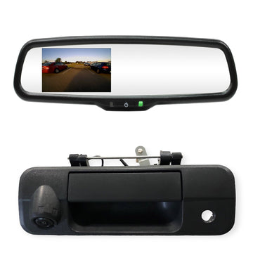 thumbnail image 2 of IPoster 4.3" Mirror Monitor Tailgate Handle Backup Camera For Ford F150 2004-2014 2 of 3