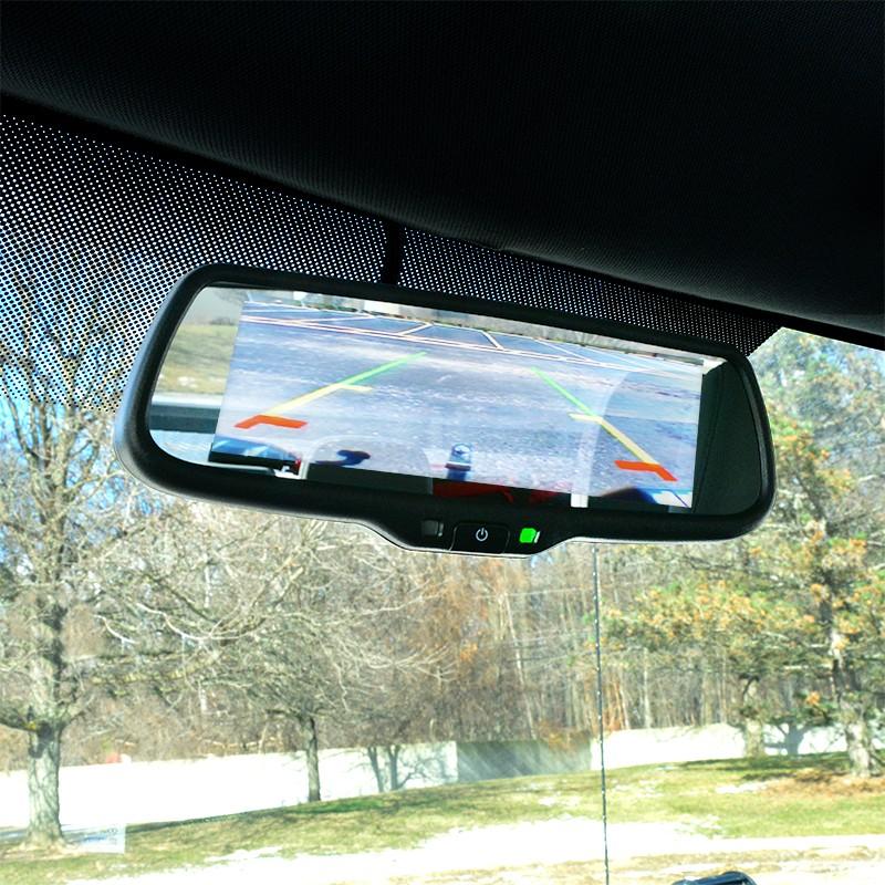 7.3" LCD Video Display Mirror WITH 3 INPUTS  SUPERWIDE LCD