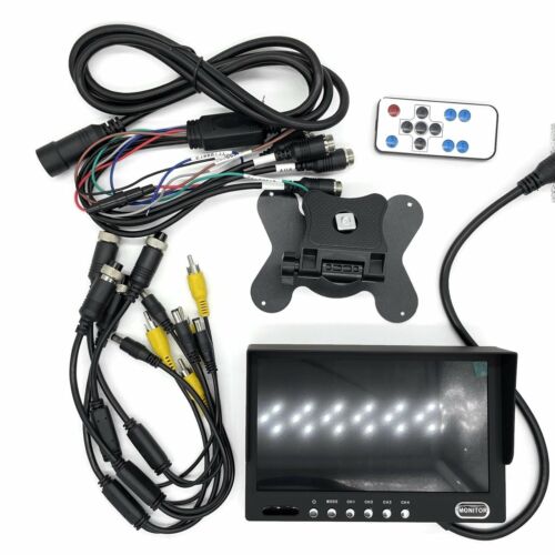 Commercial 7" Dash Monitor Display Screen - 2 Video inputs/channels