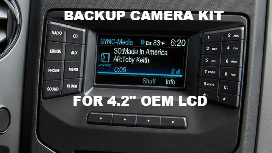2013-16 Backup Camera kit For Ford OEM 4.2" LCD