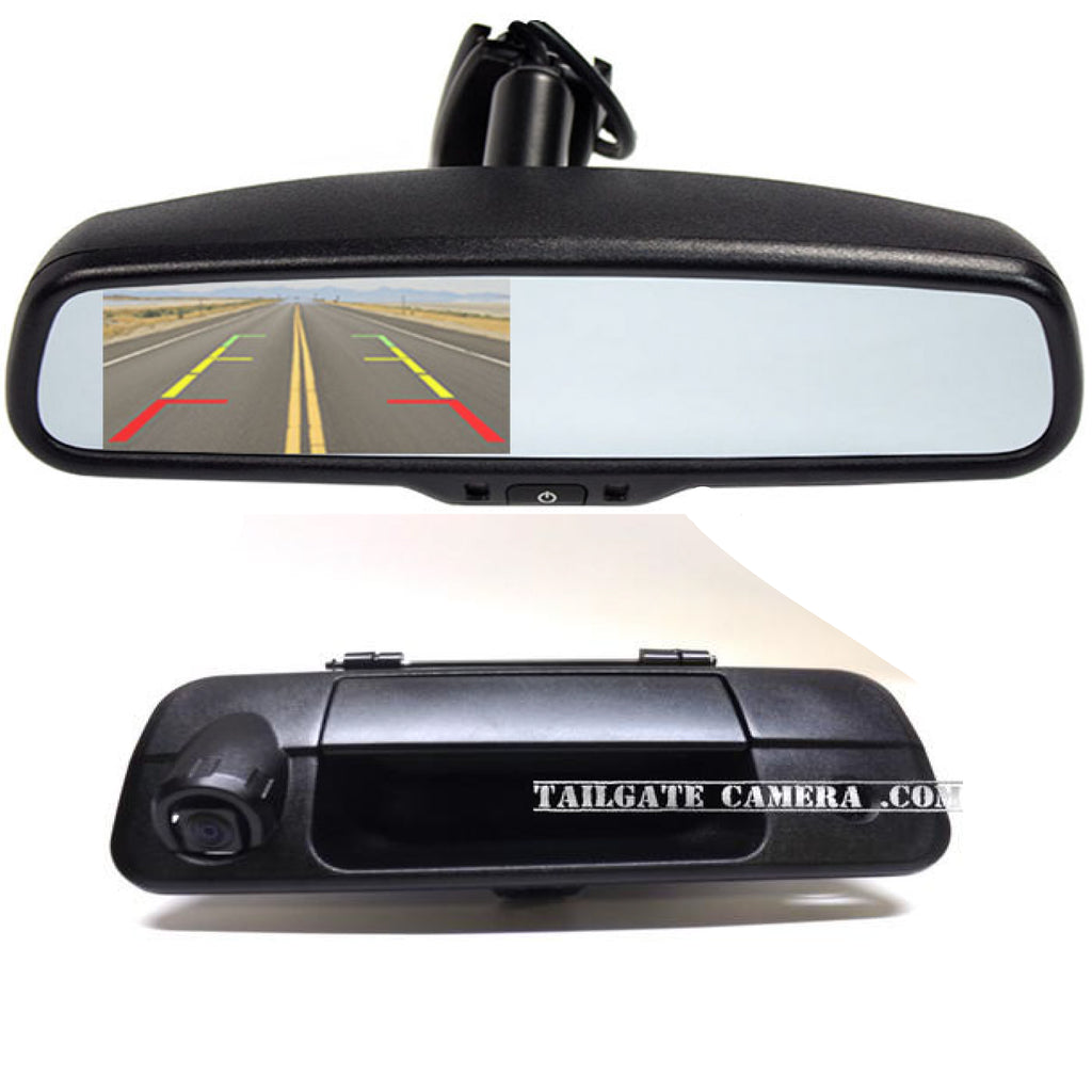 TAILGATE BACKUP CAMERA AND 4.3 MIRROR MONITOR FOR 2007-2013